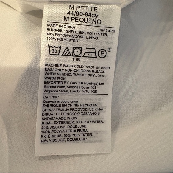 Banana Republic Blue & White Striped One-Shoulder Maxi Dress Tie Waist Size MP - Picture 5 of 6